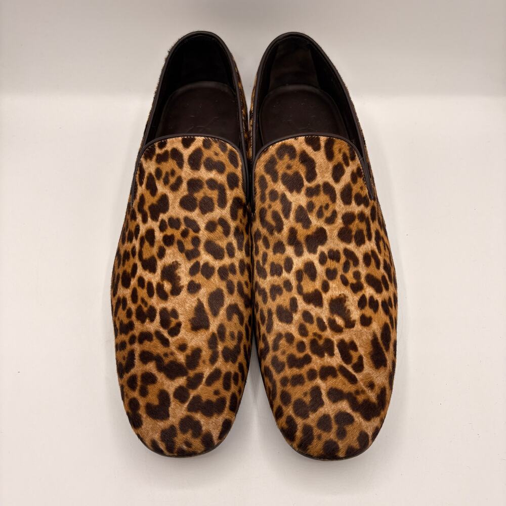 YVES SAINT LAURENT Smoky Loafers Leopard Calf Hair Sz 43/US 10 $895 - Picture 4 of 12
